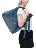 Marc Jacobs Denim The Sack Shoulder Bag, Medium Wash Indigo