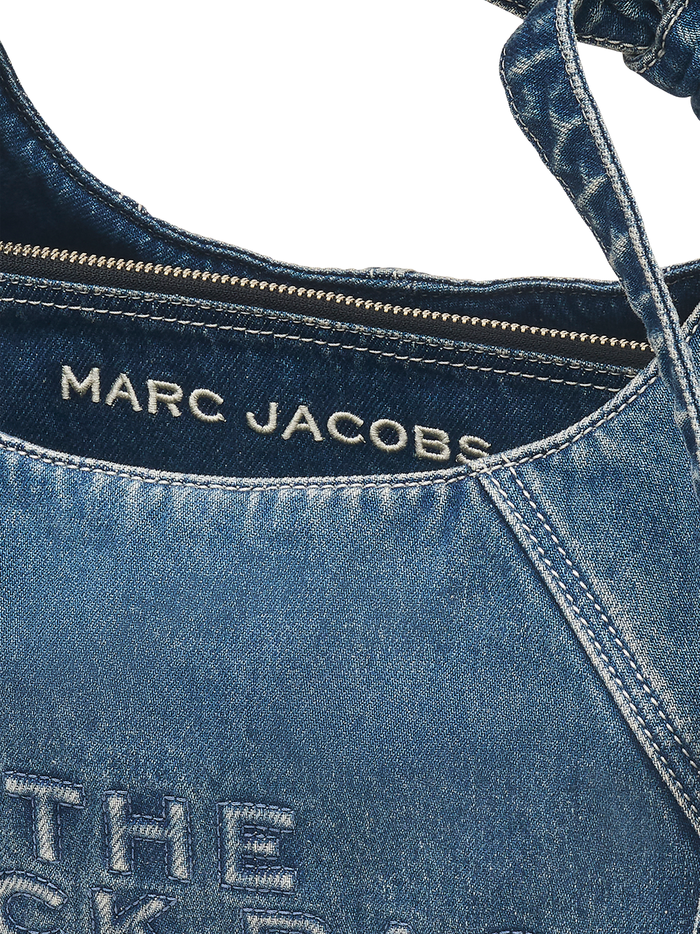 Product image 5 of 7, which shows Marc Jacobs Denim The Sack Shoulder Bag, Medium Wash Indigo