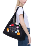 Marc Jacobs The Sack Daisy Crochet Shoulder Bag, Black Multi