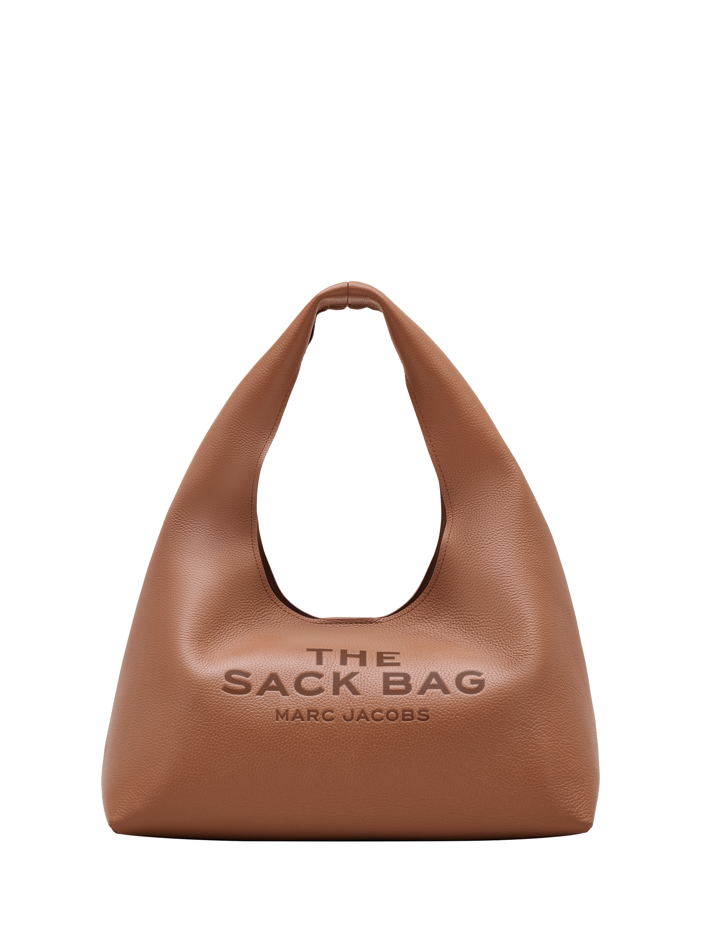 Product image 1 of 7, which shows Marc Jacobs The Sack Leather Hobo Bag, Brown