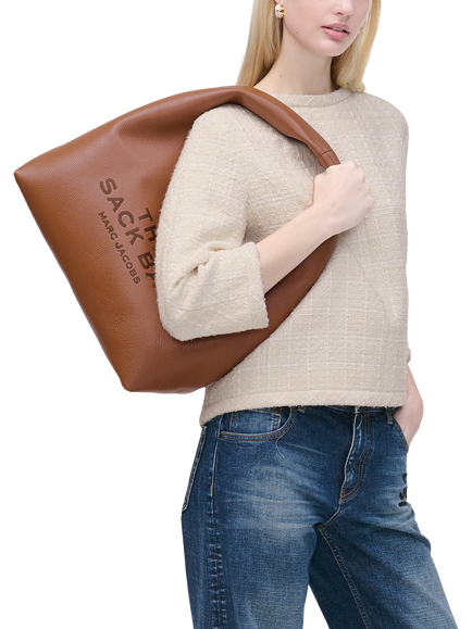 Marc Jacobs Leather The Sack Bag - view 2, Brown