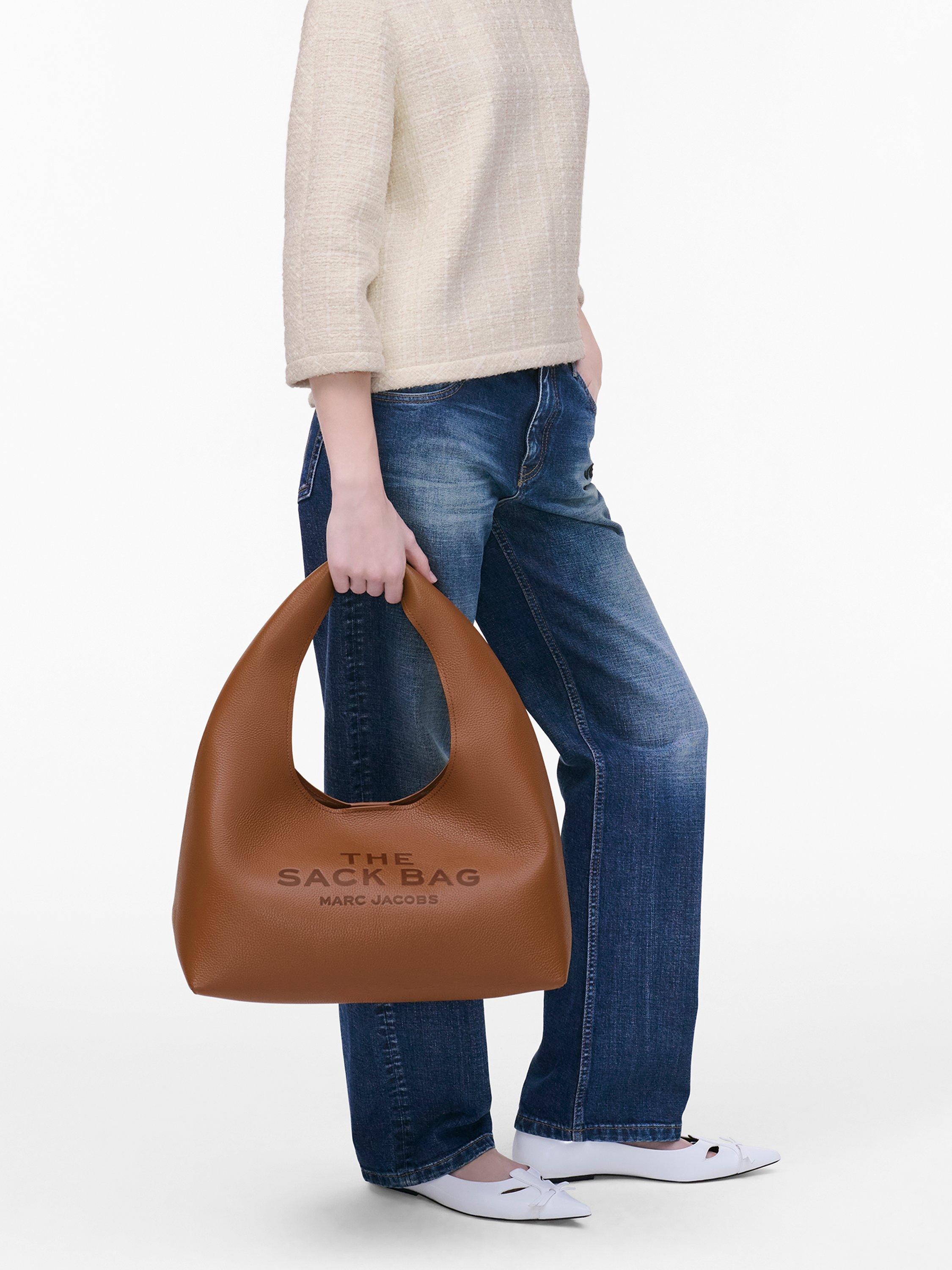 Product image 7 of 7, which shows Marc Jacobs The Sack Leather Hobo Bag, Brown