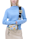 Marc Jacobs Leather The Snapshot Wild Daisy Cross Body Bag, White Multi