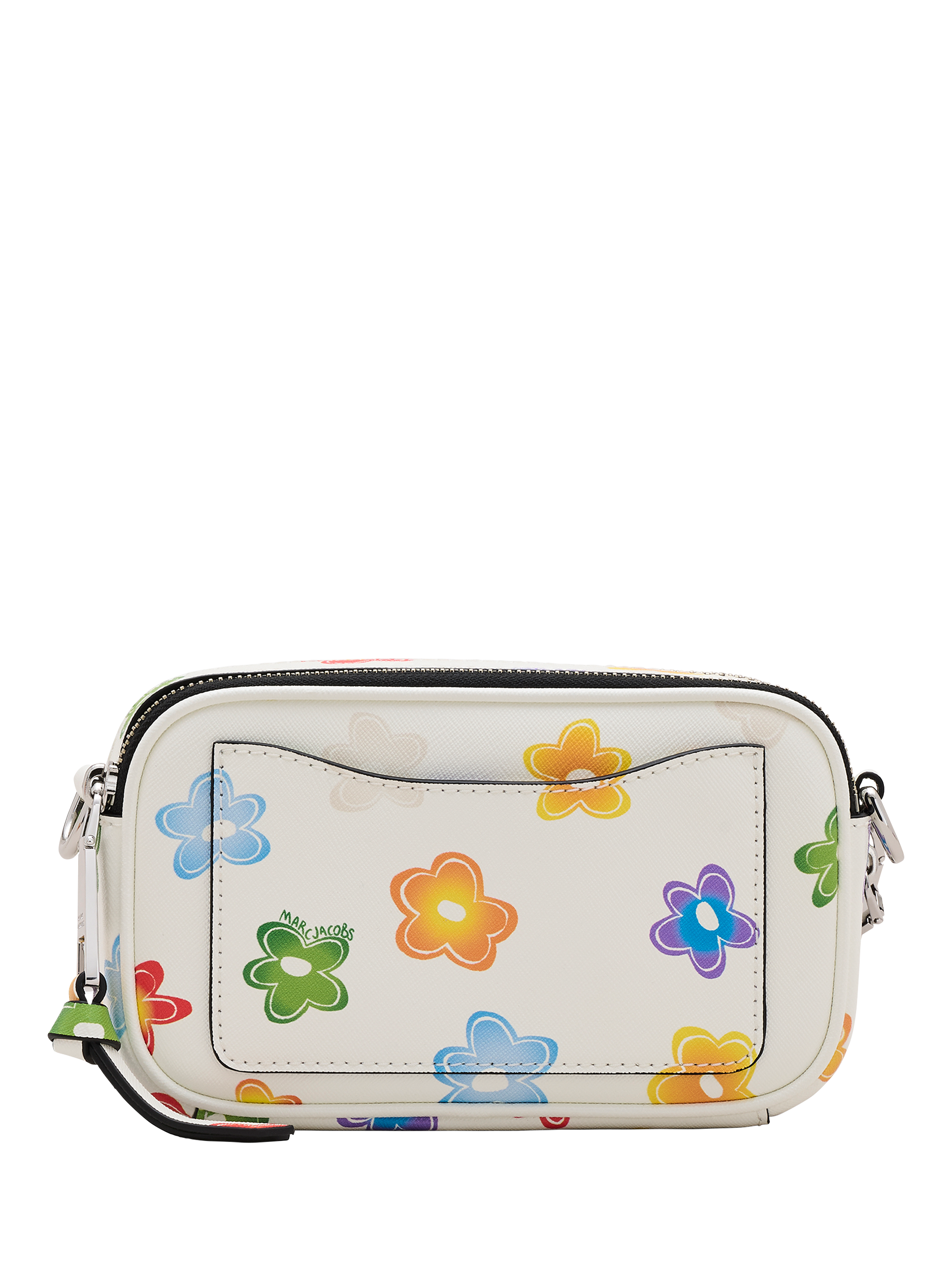 Product image 3 of 9, which shows Marc Jacobs Leather The Snapshot Wild Daisy Cross Body Bag, White Multi