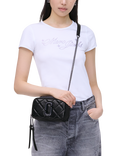 Marc Jacobs Quilted Leather The Snapshot Cross Body Bag, Black