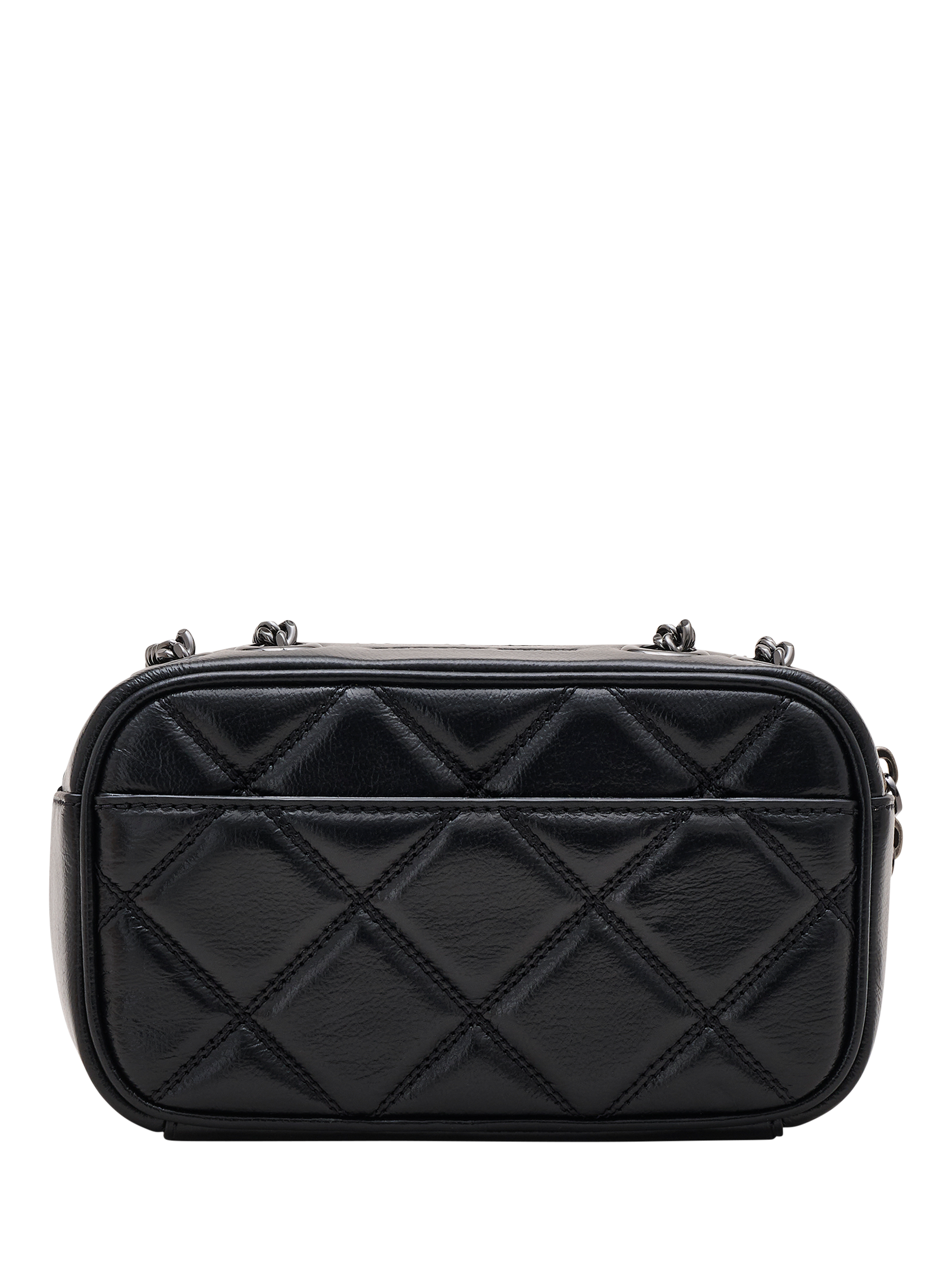 Product image 3 of 8, which shows Marc Jacobs Quilted Leather The Snapshot Cross Body Bag, Black