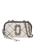 Marc Jacobs Leather The Snapshot Cross Body Bag, White/Black