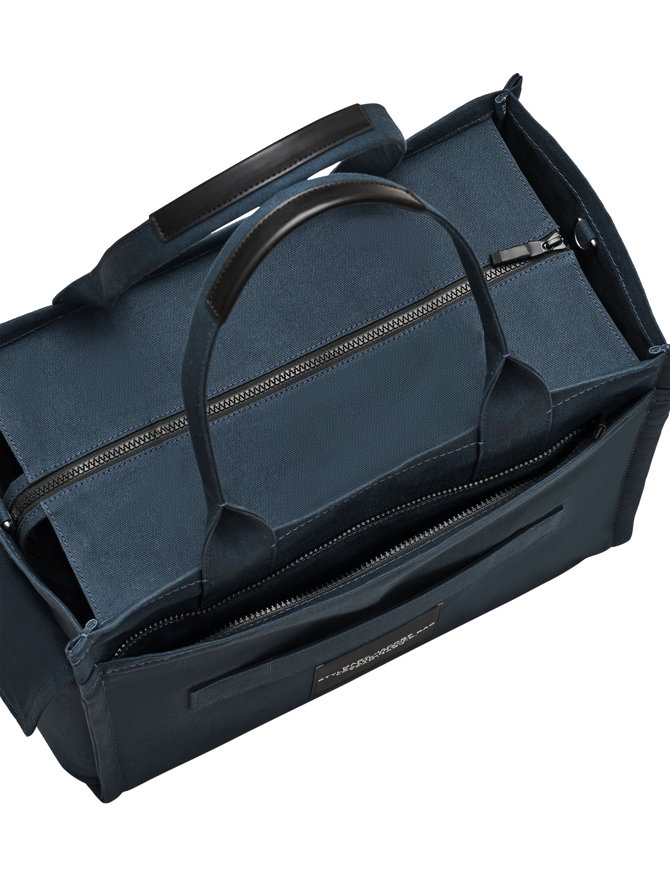 Product image 6 of 7, which shows Marc Jacobs Canvas The Travel Tote Bag, Blue Sea