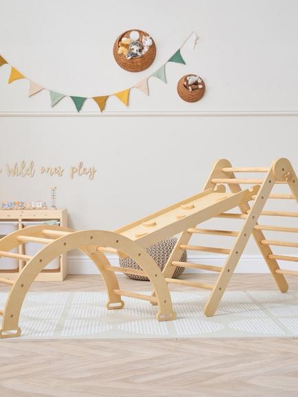 Tutti Bambini Scala Montessori Pikler Climbing Set, Natural, Natural