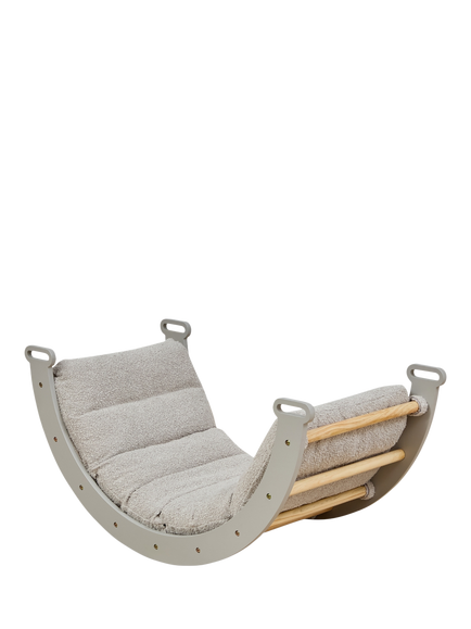 Tutti Bambini Scala Montessori Pikler Rocking Frame Cushion, Mushroom - view 2, Mushroom