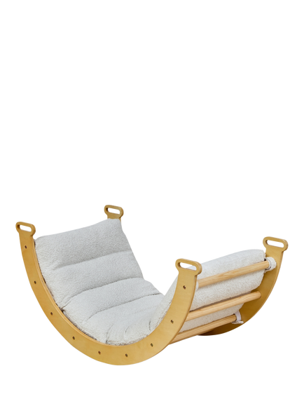 Tutti Bambini Scala Montessori Pikler Rocking Frame Cushion, Natural - view 2, Natural