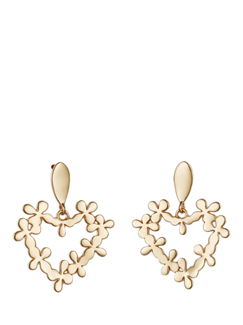 Toolally Mini Hearts in Flowers Stud Drop Earrings