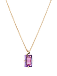 Toolally Gemstone Bolt Pendant Necklace, Gold