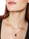 Toolally Gemstone Bolt Pendant Necklace, Gold