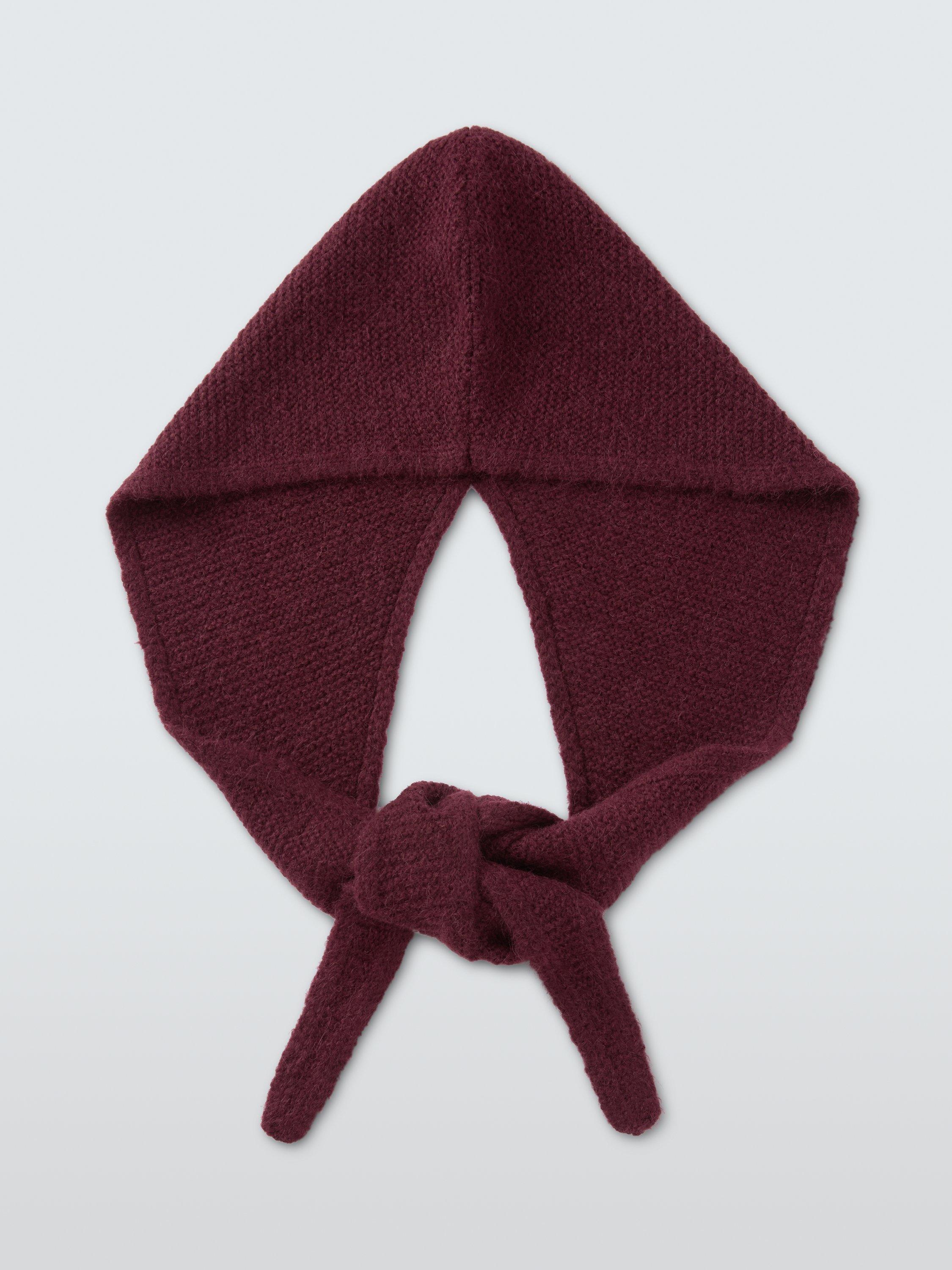 Product image 2 of 5, which shows John Lewis Wool Blend Hood Scarf, Fig