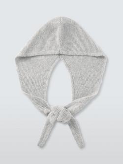 John Lewis Wool Blend Hood Scarf - view 2, Grey