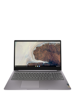 Lenovo IdeaPad 3 Chromebook Laptop, Intel Pentium Silver Processor, 8GB RAM, 128GB eMMC, 15.6" Full HD, Artic Grey, Artic Grey
