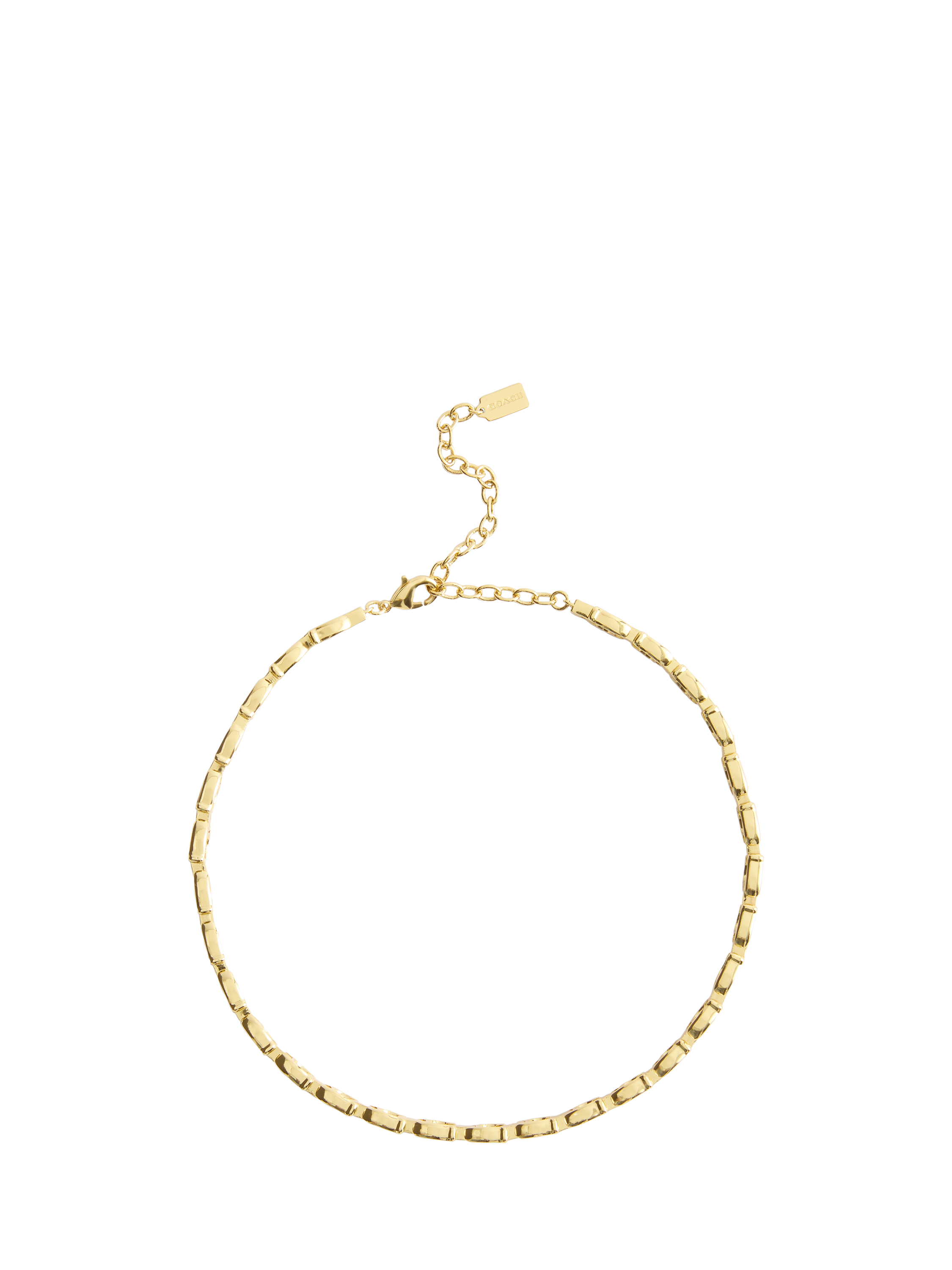 Product image 1 of 3, which shows Coach Link Chain C Bracelet, Gold