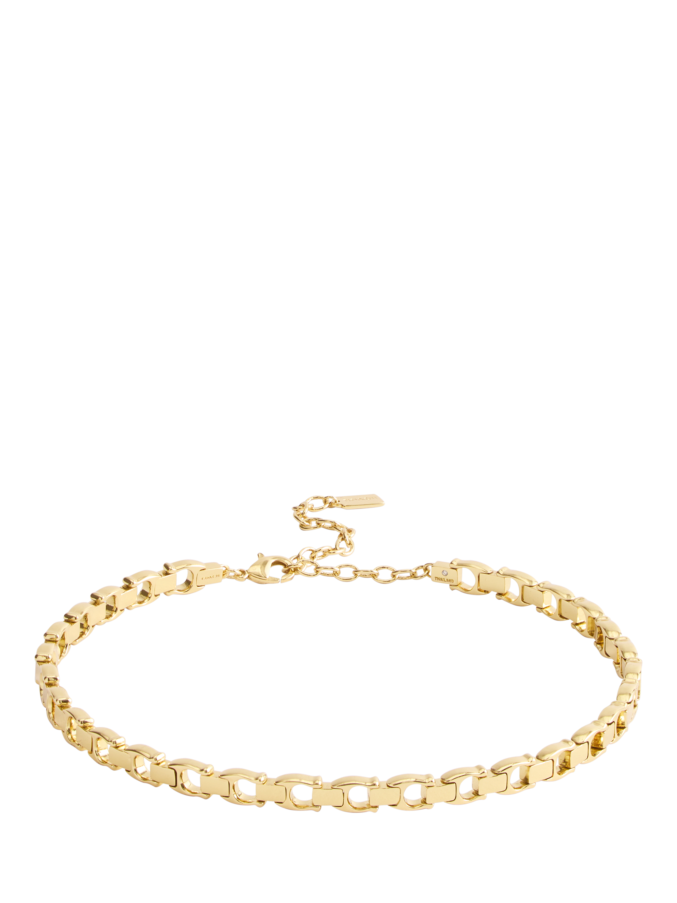 Product image 3 of 3, which shows Coach Link Chain C Bracelet, Gold