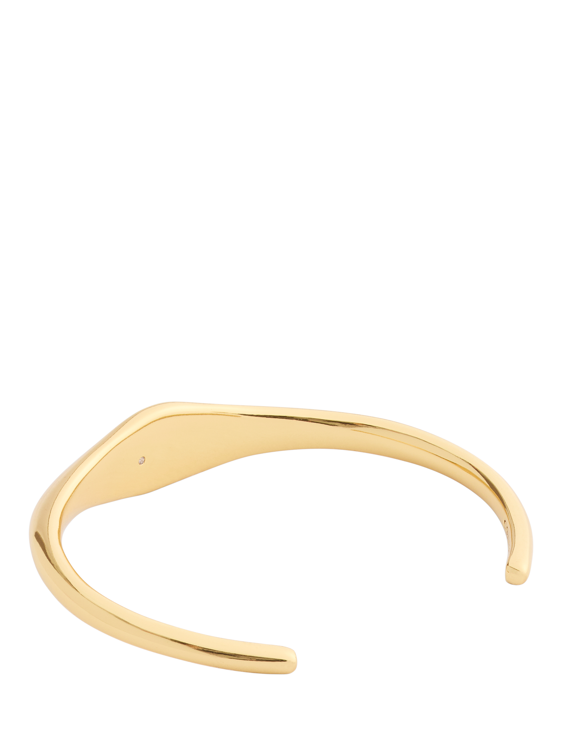Product image 3 of 3, which shows Coach Signet Sculpted C Open Cuff, Gold