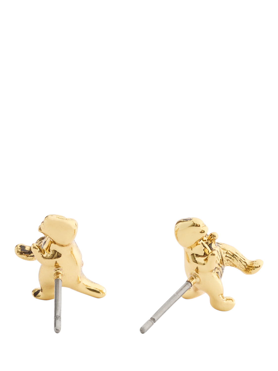 Product image 2 of 2, which shows Coach Rexy Dino Stud Earrings, Gold