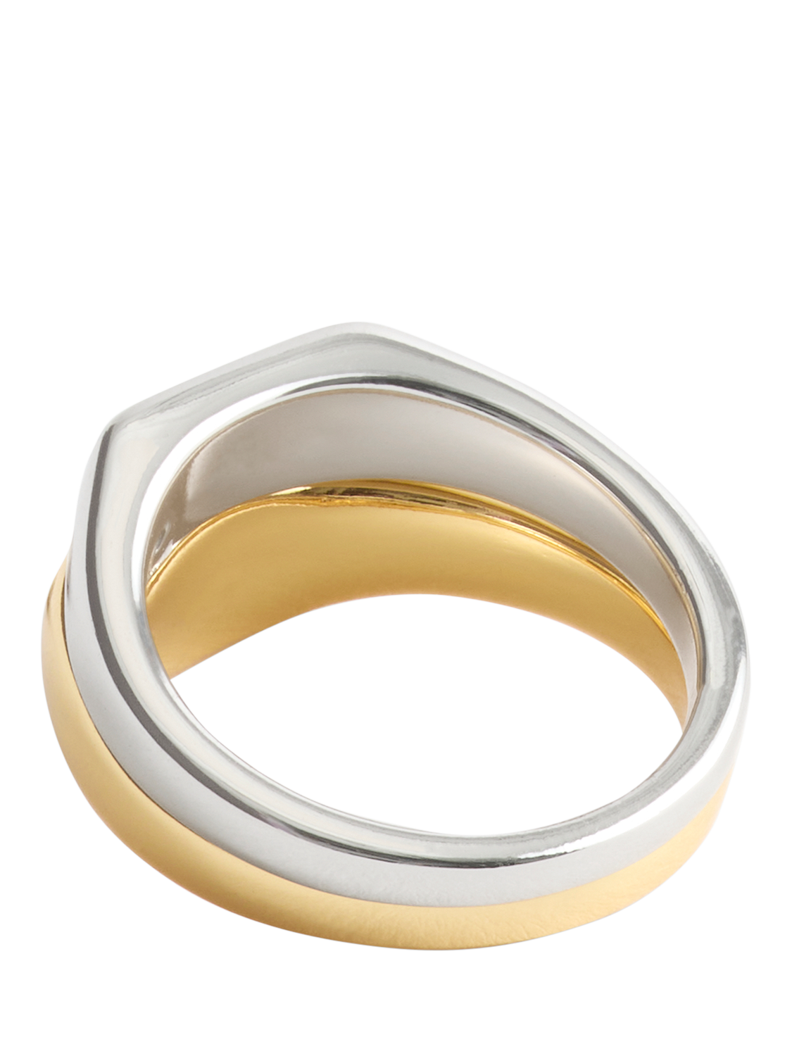 Product image 2 of 3, which shows Coach Signet Ring Set, Twotone, Size O