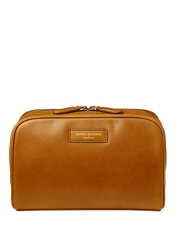 Aspinal of London Leather Cosmetic Case, Chestnut, Chestnut