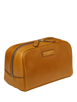Aspinal of London Leather Cosmetic Case, Chestnut - view 2, Chestnut