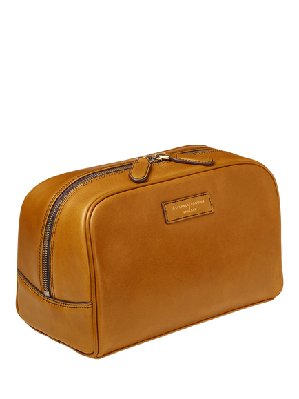 Aspinal of London Leather Cosmetic Case, Chestnut - view 2, Chestnut
