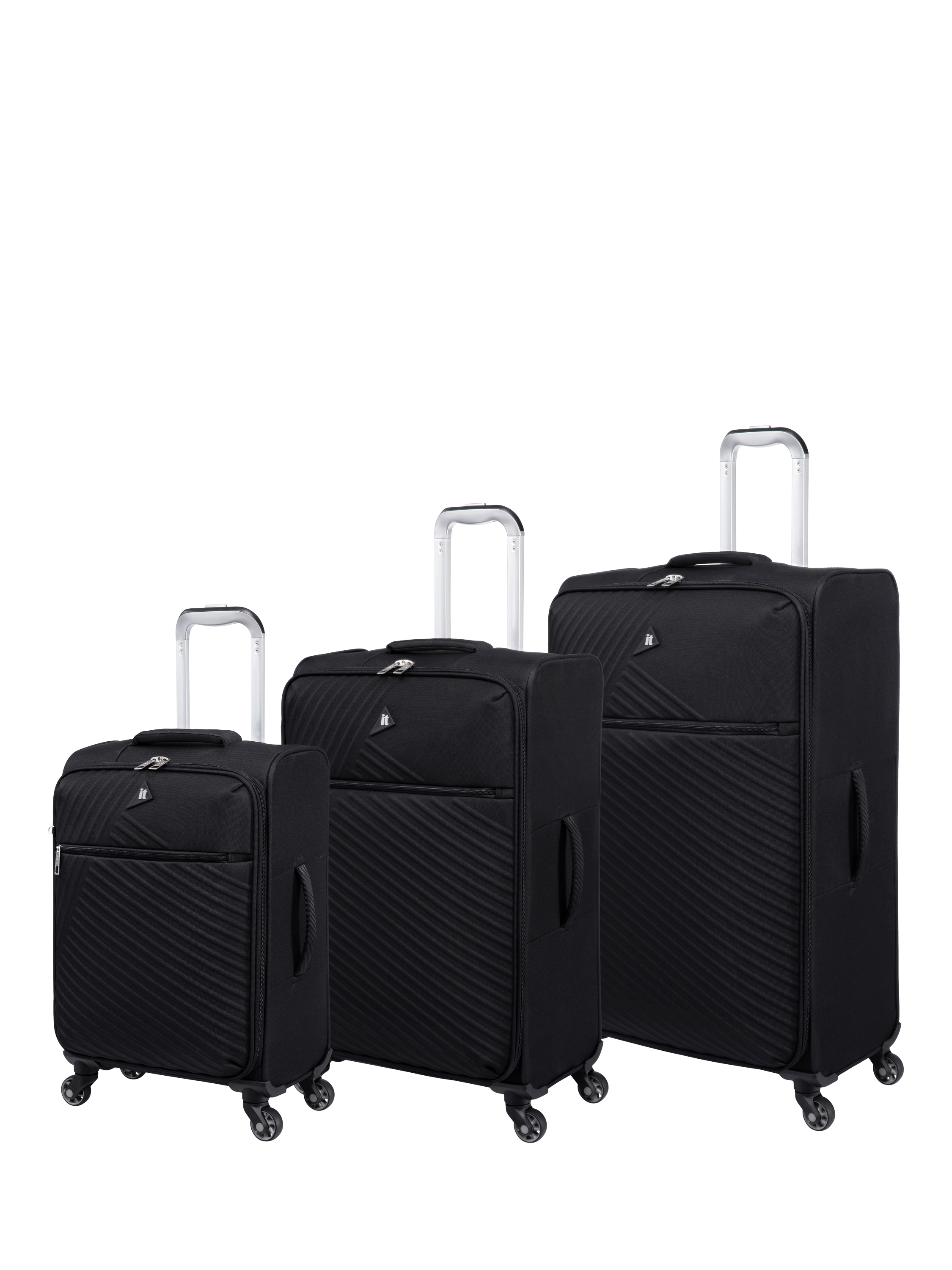 it luggage Decisive 3-Piece Luggage Set, Black