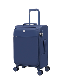 it luggage Lustrous Luxe 4-Wheel 55cm Expandable Cabin Case, 44L, Night Blue