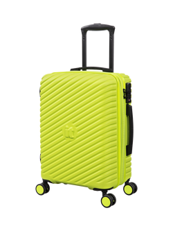 it luggage Pleating 8-Wheel 54.5cm Expandable Cabin Case, 53L, Lime Punch