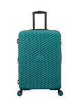 it luggage Pleating 4-Wheel 69.5cm Expandable Medium Suitcase, 107L, Teal Green