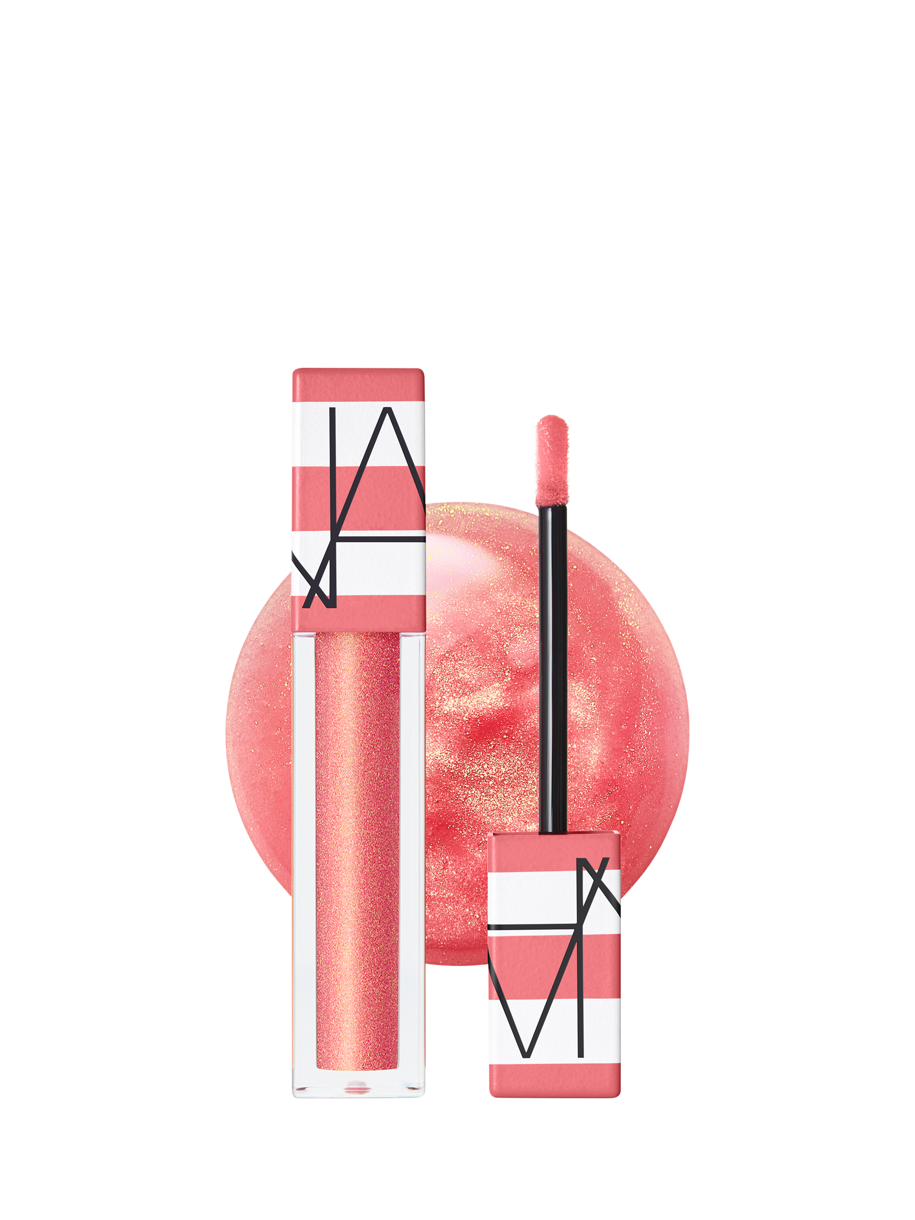 Product image 1 of 9, which shows NARS Limited Edition Hot Escape Afterglow Lip Oil, Orgasm