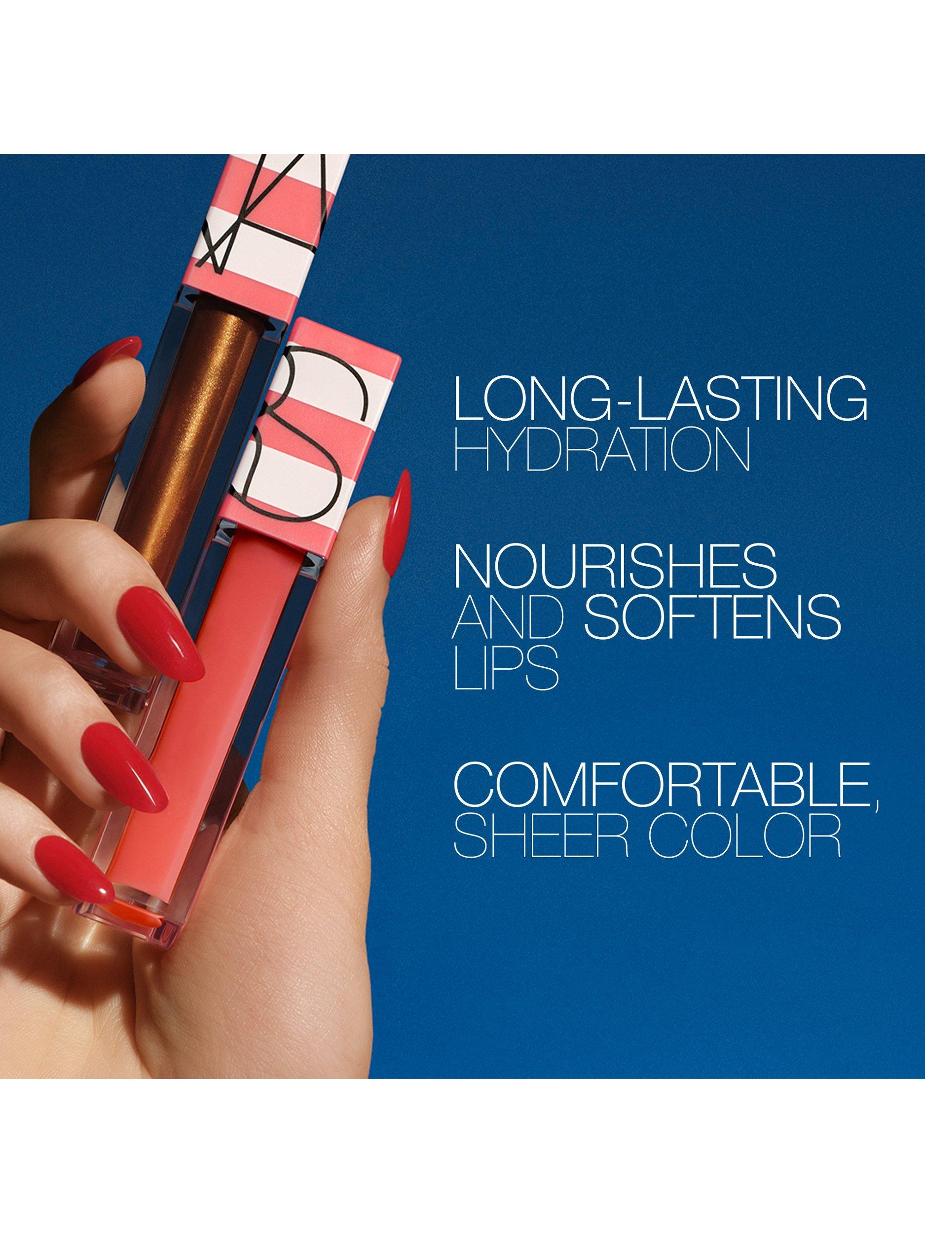 Product image 5 of 9, which shows NARS Limited Edition Hot Escape Afterglow Lip Oil, Orgasm