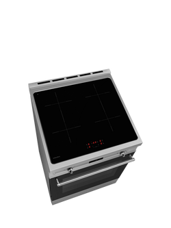 Smeg Concert C6IPXT2 Freestanding Induction Hob Cooker, Stainless Steel - view 2, Stainless Steel