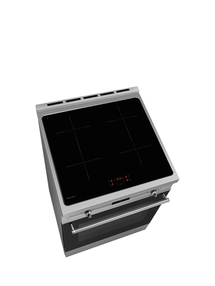 Smeg Concert C6IPXT2 Freestanding Induction Hob Cooker, Stainless Steel - view 2, Stainless Steel