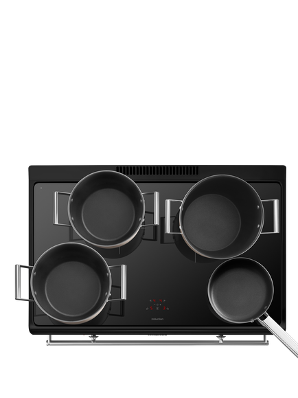 Smeg Concert CX91IMBL Freestanding Induction Hob Cooker - view 2, Black