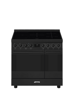 Smeg Symphony C92IPN2 Freestanding Induction Hob Cooker, Black