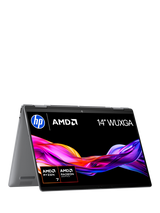 HP ENVY x360 14-fa0000na Convertible Laptop, AMD Ryzen 7 Processor, 16GB RAM, 1TB SSD, 14” WUXGA Touchscreen, Meteor Silver