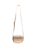 Pre-loved CELINE C Charm Quilted Cross Body Bag, Gold