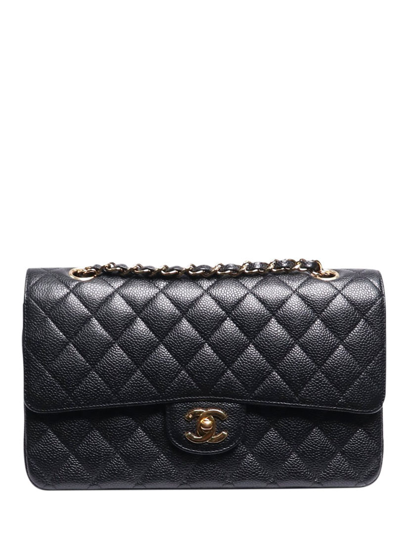 Pre-loved CHANEL 2006 Caviar Classic Double Flap Shoulder Bag, Black