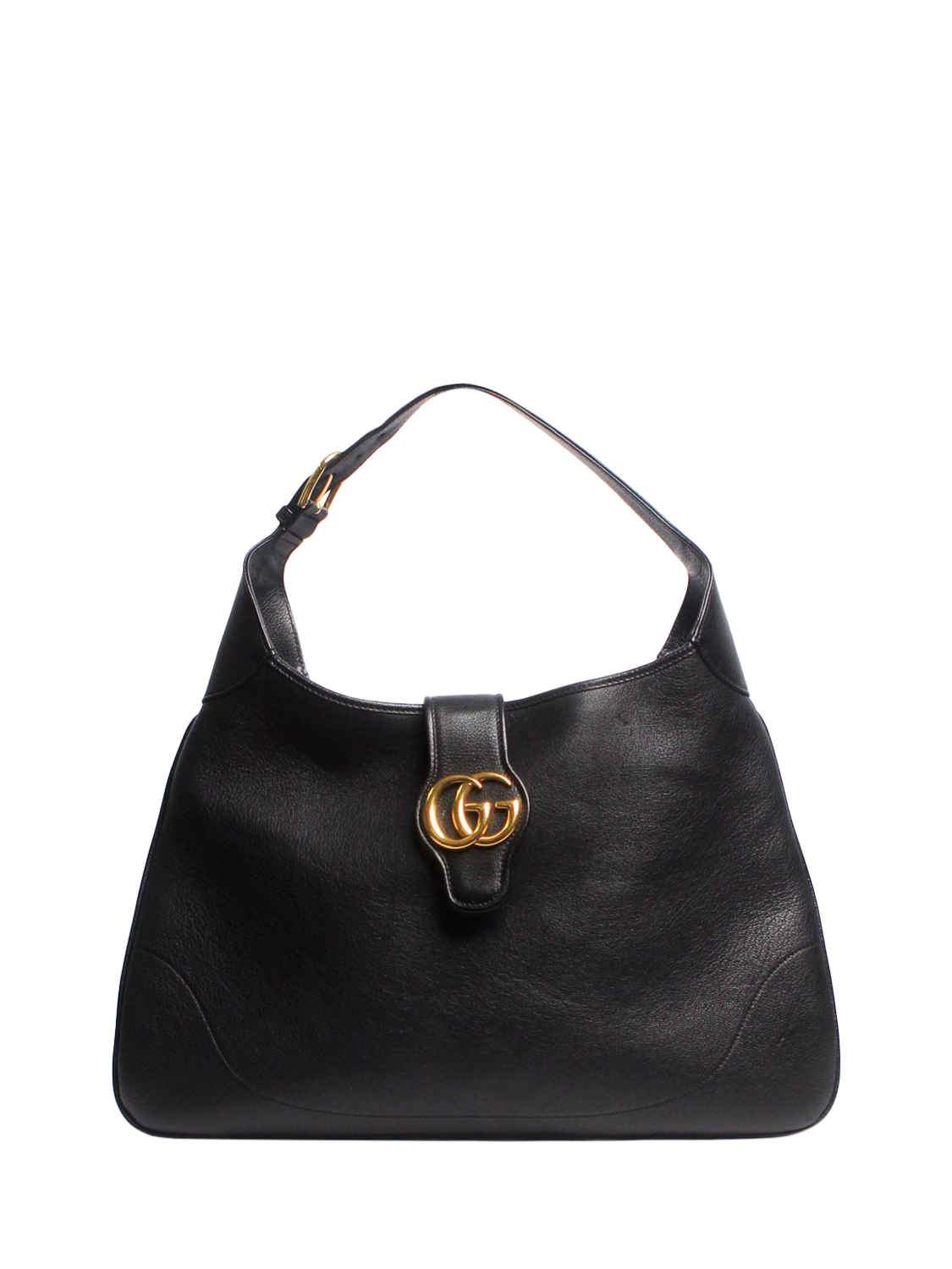 Pre-loved GUCCI Aphrodite Leather Shoulder Bag, Black