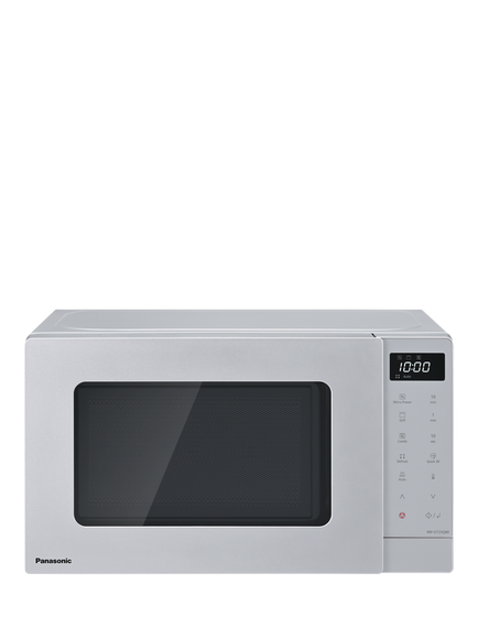 Panasonic NNGT23QMBPQ Microwave with Grill, 20L, Silver, Silver