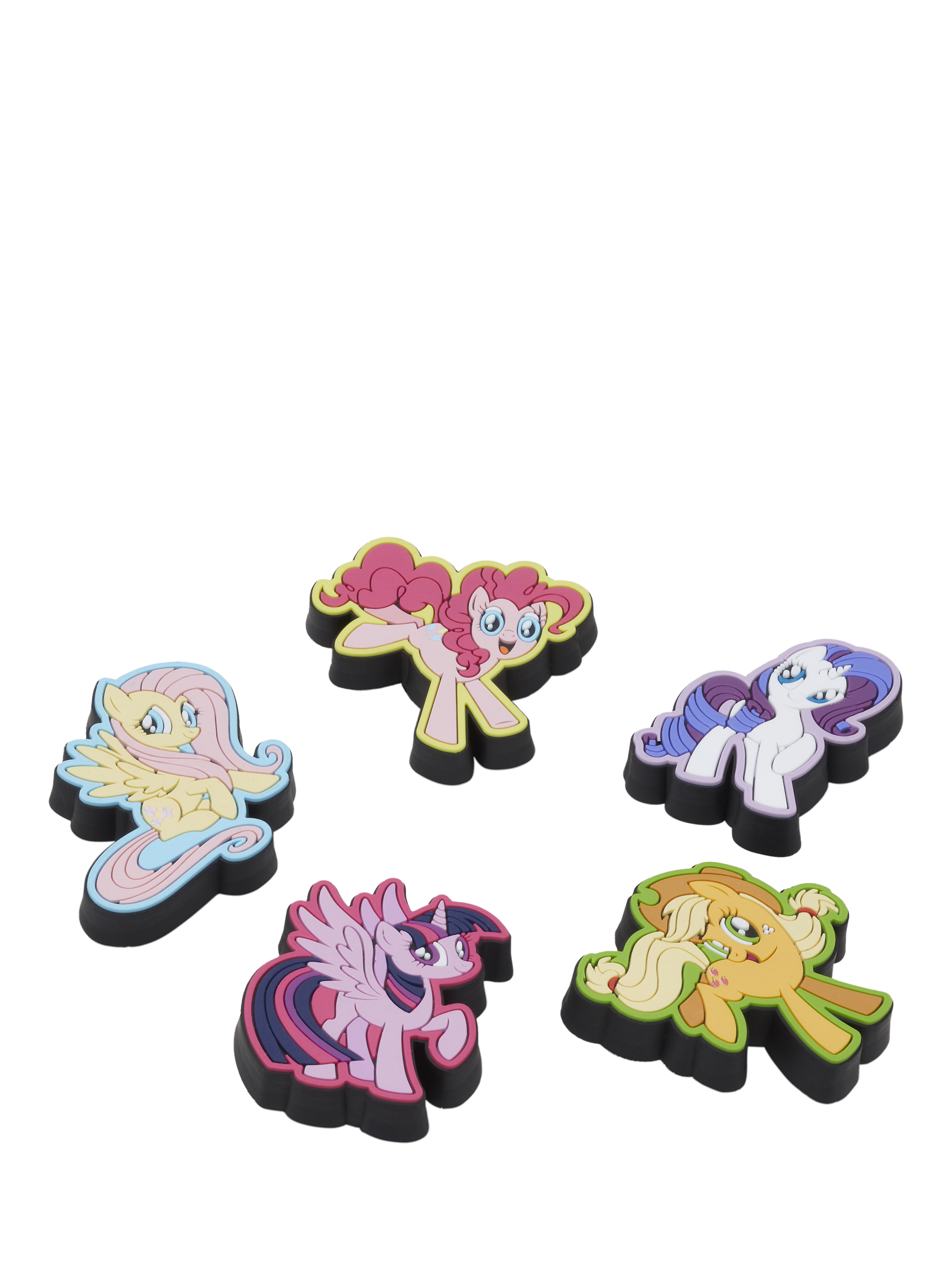 Product image 1 of 3, which shows Crocs Kids' My Little Pony Jibbitz, Pack of 5, Multi