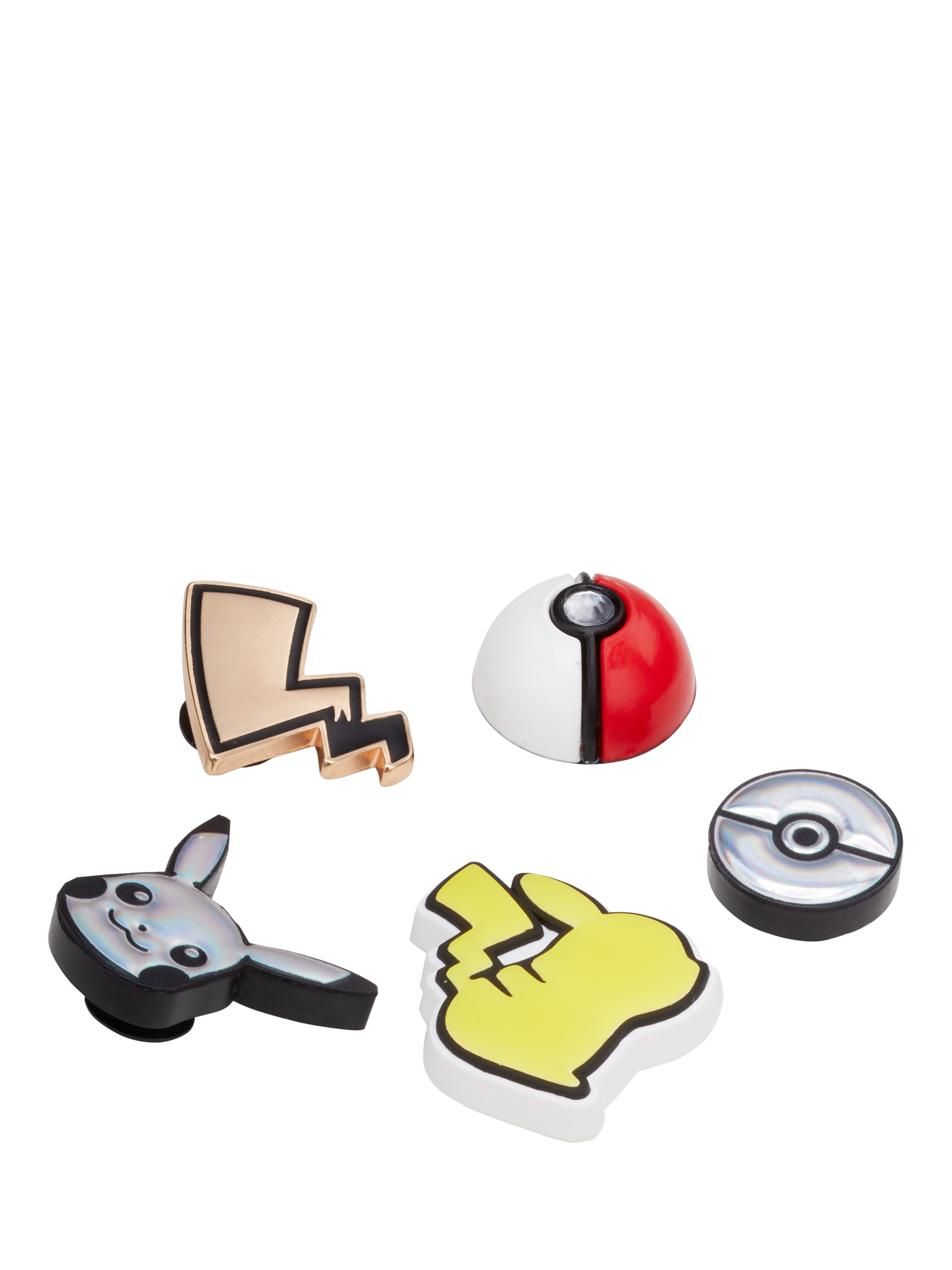 Product image 1 of 3, which shows Crocs Kids' Pokémon Jibbitz, Pack of 5, Multi