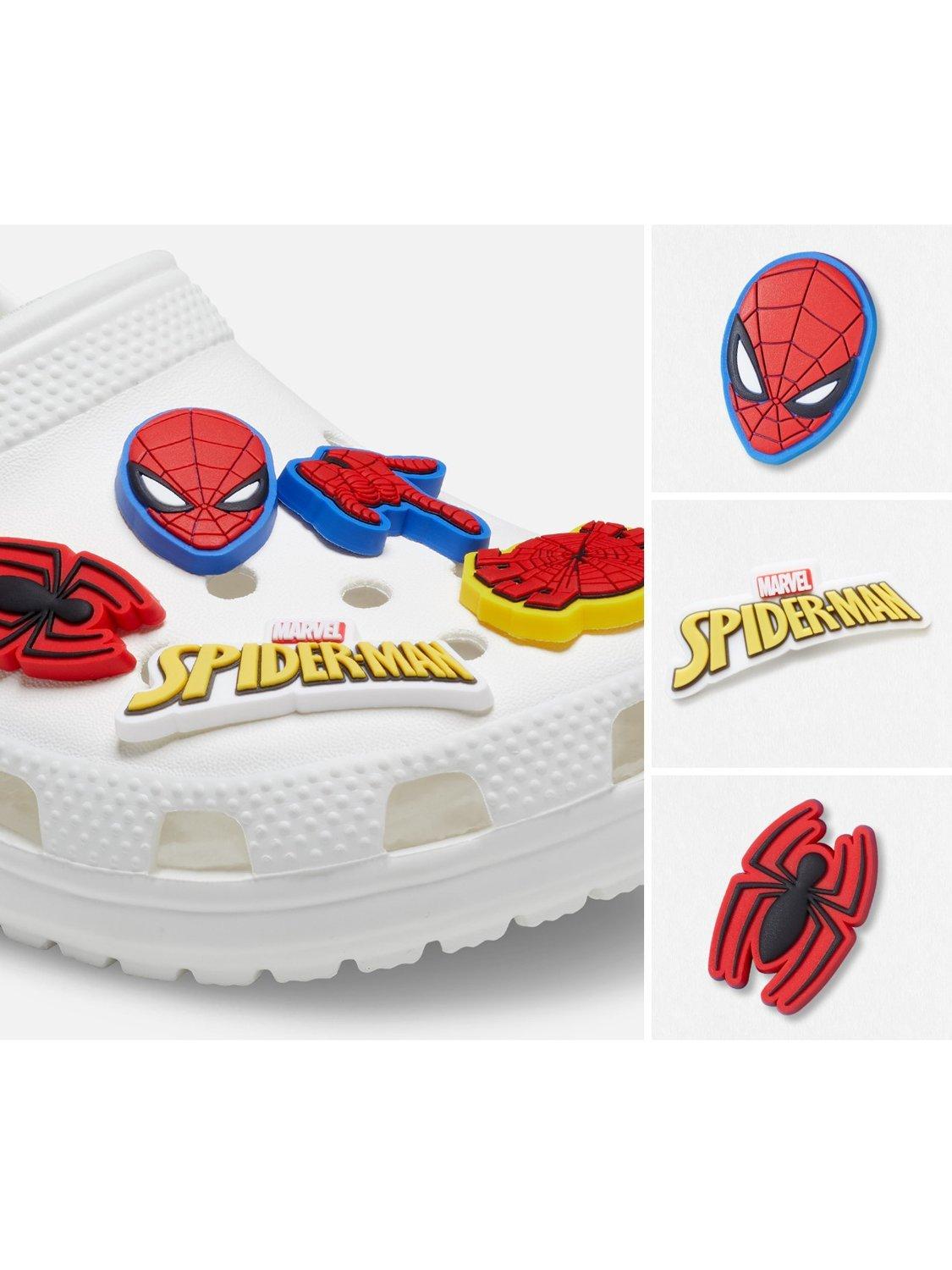 Product image 3 of 4, which shows Crocs Kids' Spiderman Jibbitz, Pack of 5, Multi