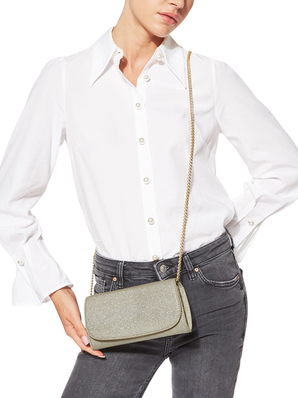 KG Kurt Geiger Blake Clutch Bag, Gold - view 2, Gold