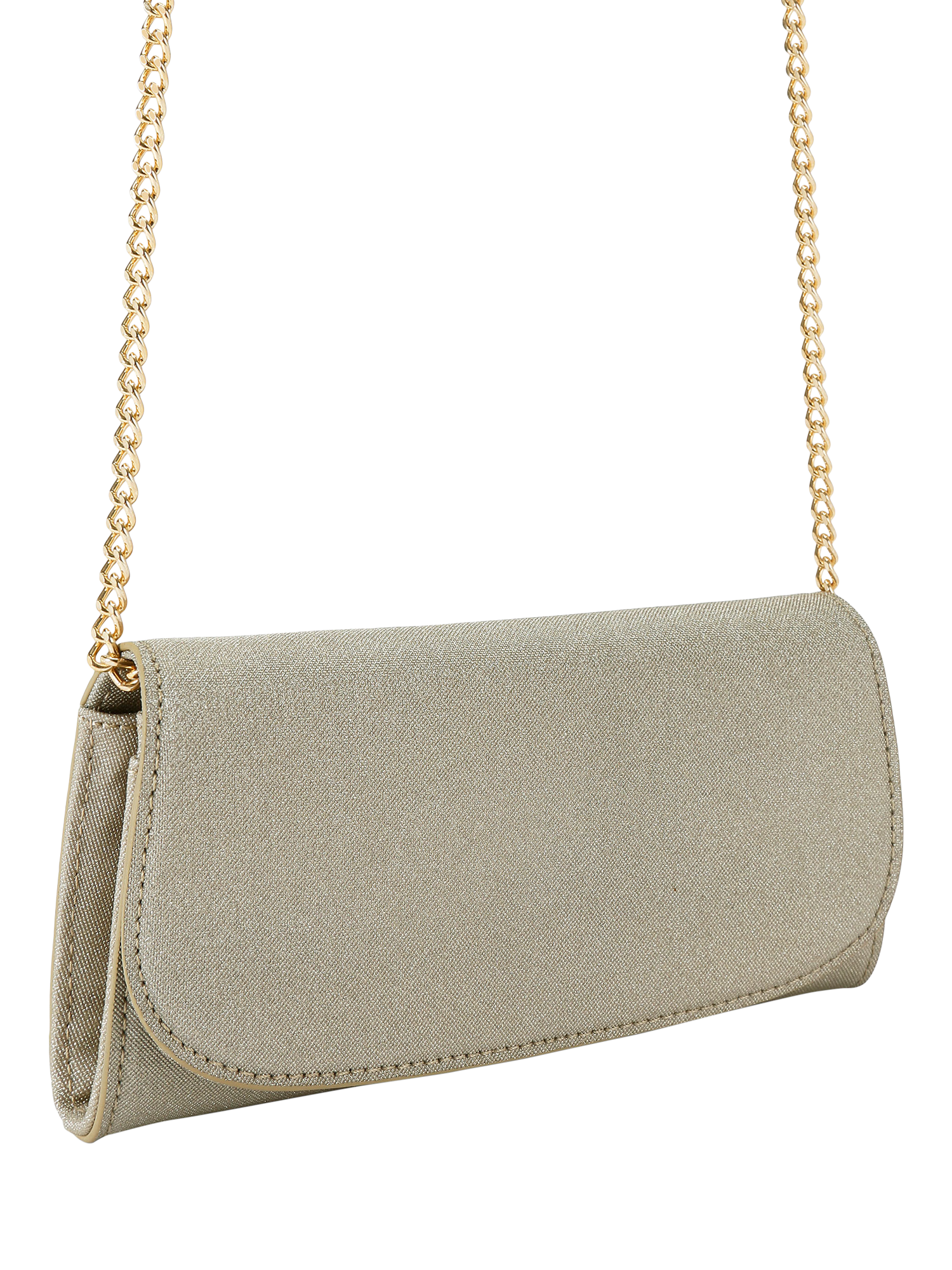 Product image 4 of 6, which shows KG Kurt Geiger Blake Clutch Bag, Gold