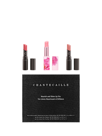 Chantecaille Nourish & Shine Lip Trio Makeup Gift Set, Patiencetea Rose
